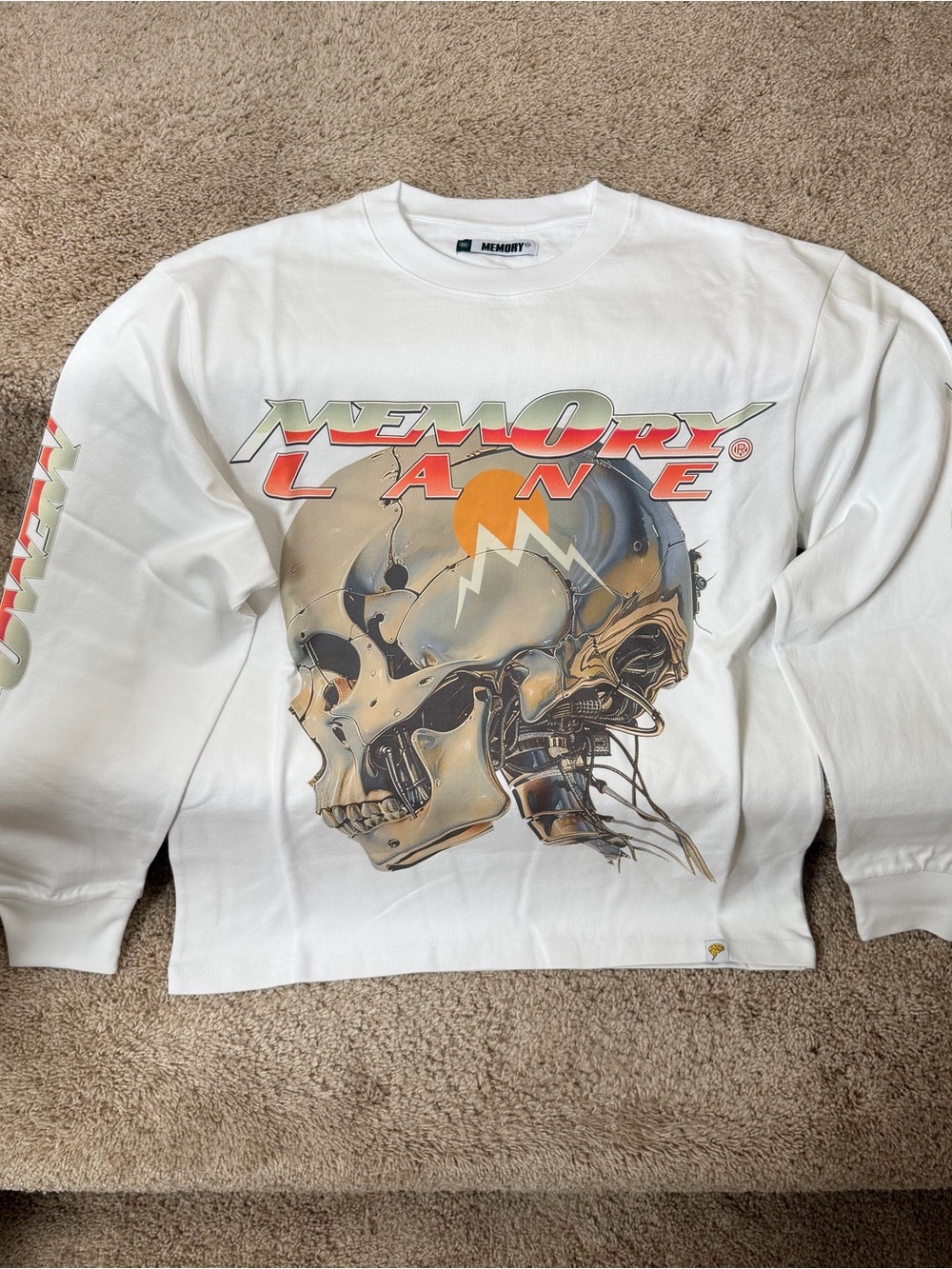 White Graphic Short-Sleeve Tee
